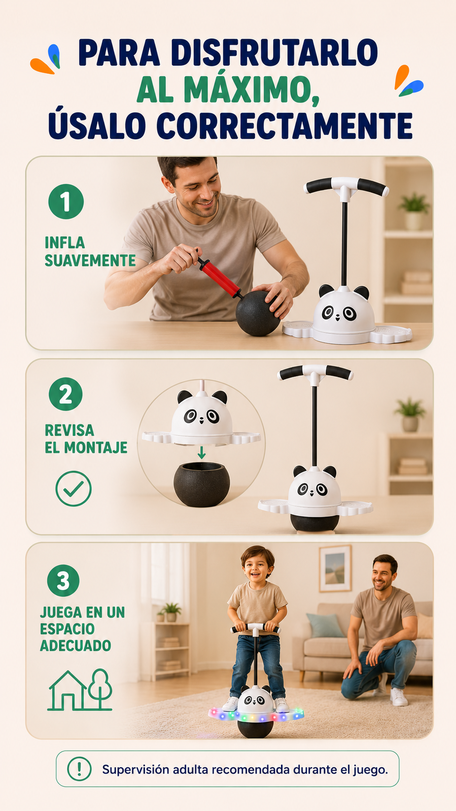Beneficios de la pelota saltarina LED
