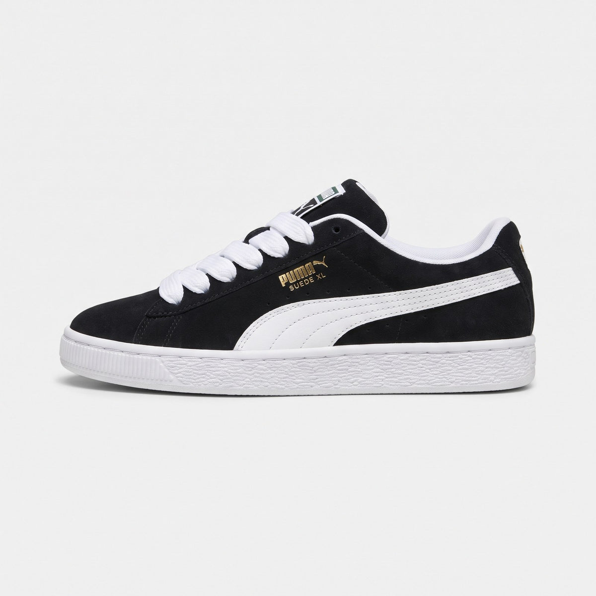 Puma Suede XL Negro con blanco - vista lateral