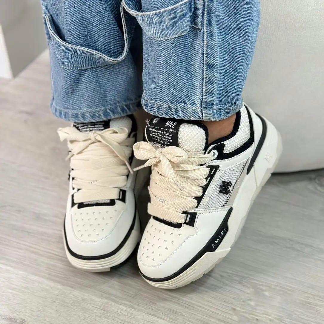 Tenis Amiri MT para Dama - Blanco Negro